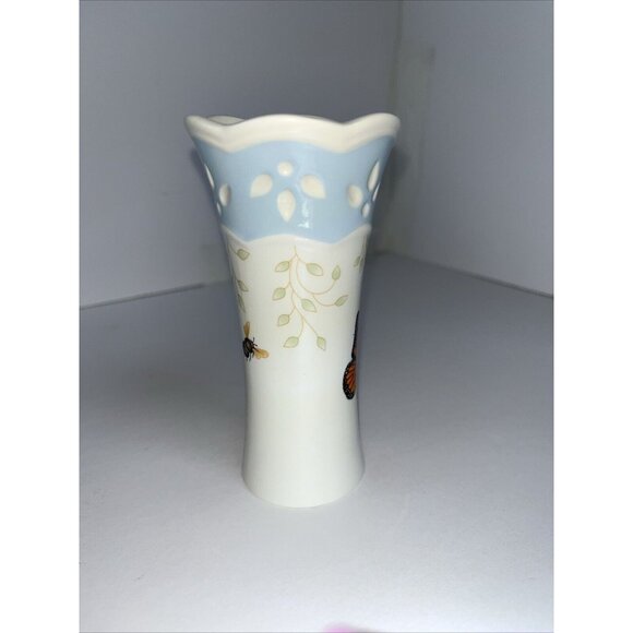 Lenox Petite Bud Vase, 4.75” Butterfly Meadow, Ladybug Bee Louise Le Layer - Picture 5 of 8